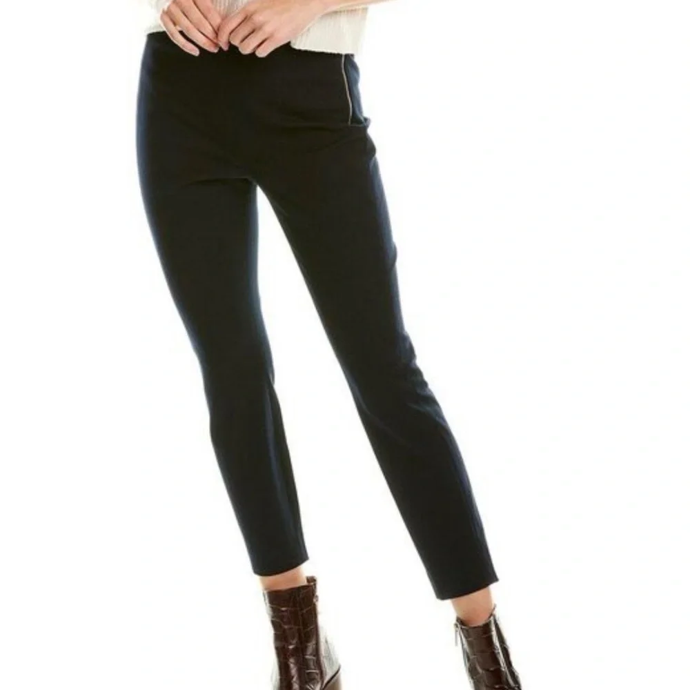 TED BAKER LONDON  Black Skinny Ankle Grazer Pants, black cropped